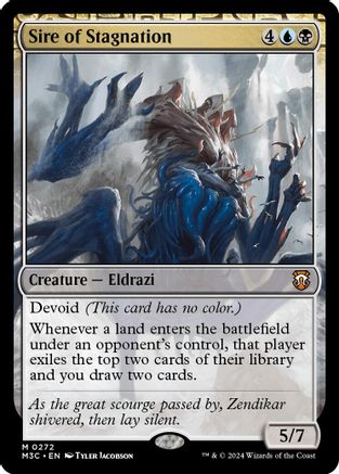 Sire of Stagnation (Ripple Foil) (M3C-272) - Modern Horizons 3 Commander Foil