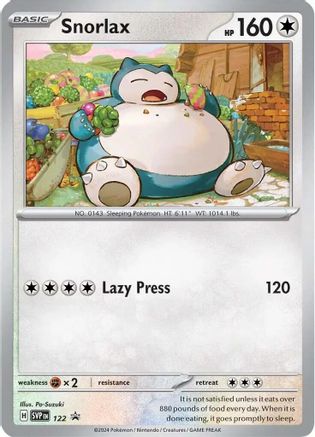 Snorlax 122 - Holofoil SV Scarlet & Violet Promo Cards - Promo