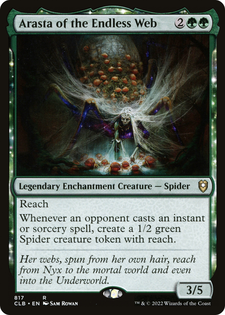 Arasta of the Endless Web (CLB-817) - Commander Legends: Battle for Baldur's Gate: (enchantment)