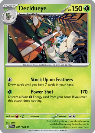 Decidueye 005/064 SV Shrouded Fable - Uncommon