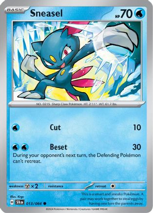Sneasel 013/064 SV Shrouded Fable - Common