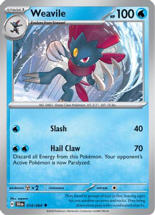 Weavile 014/064 SV Shrouded Fable - Uncommon