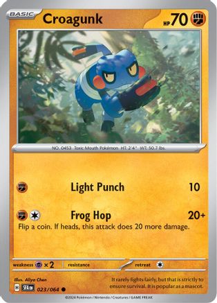 Croagunk 023/064 SV Shrouded Fable - Common