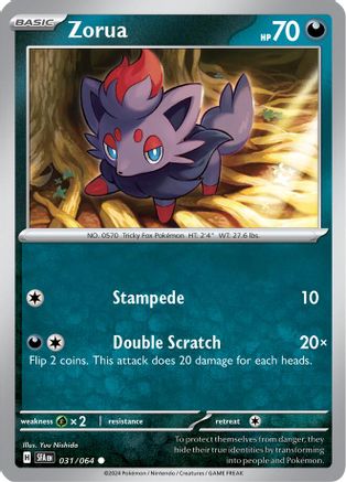 Zorua 031/064 SV Shrouded Fable - Common