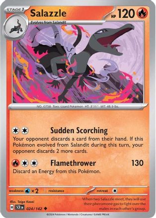 Salazzle 024/142 SV07 Stellar Crown - Uncommon