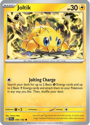 Joltik 050/142 - Reverse Holofoil SV07 Stellar Crown - Common