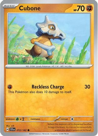 Cubone 072/142 SV07 Stellar Crown - Common