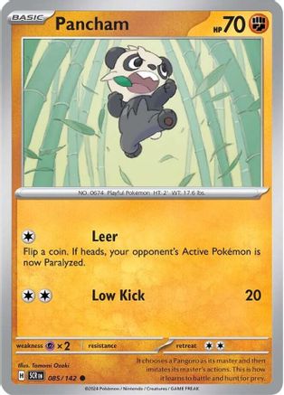 Pancham 085/142 - Reverse Holofoil SV07 Stellar Crown - Common