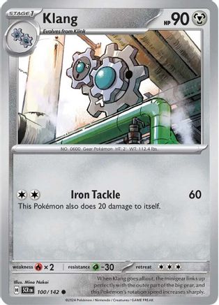 Klang 100/142 - Reverse Holofoil SV07 Stellar Crown - Common