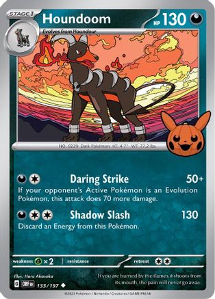 Houndoom 133/197 Trick or Trade BOOster Bundle 2024 - Uncommon
