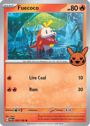 Fuecoco 023/182 Trick or Trade BOOster Bundle 2024 - Common
