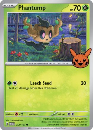 Phantump 012/167 Trick or Trade BOOster Bundle 2024 - Common