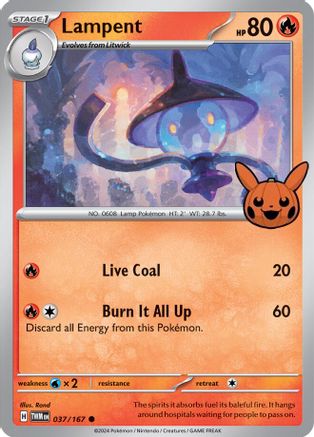Lampent 037/167 Trick or Trade BOOster Bundle 2024 - Common