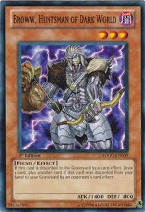 Broww, Huntsman of Dark World (SDGU-EN009) - Structure Deck: Gates of the Underworld 1st Edition