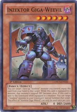 Inzektor Giga-Weevil (ORCS-EN022) - Order of Chaos 1st Edition