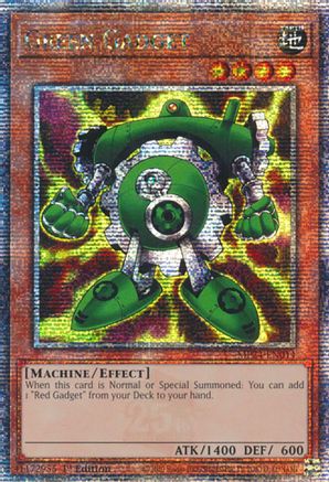 Green Gadget (Quarter Century Secret Rare) (MP24-EN014) - 25th Anniversary Tin: Dueling Mirrors 1st Edition
