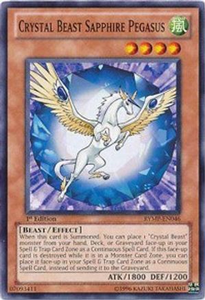 Crystal Beast Sapphire Pegasus (RYMP-EN046) - Ra Yellow Mega Pack Unlimited