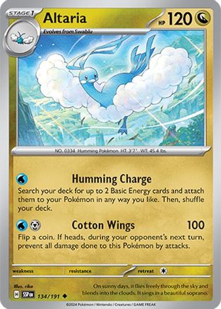 Altaria 134/191 SV08 Surging Sparks - Uncommon