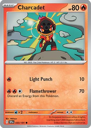 Charcadet 033/191 - Reverse Holofoil SV08 Surging Sparks - Common
