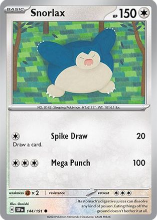 Snorlax 144/191 SV08 Surging Sparks - Common