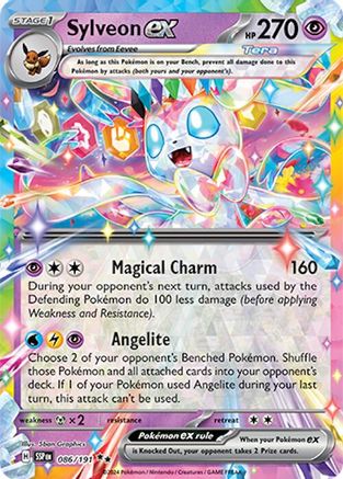 Sylveon ex 086/191 - Holofoil SV08 Surging Sparks - Double Rare