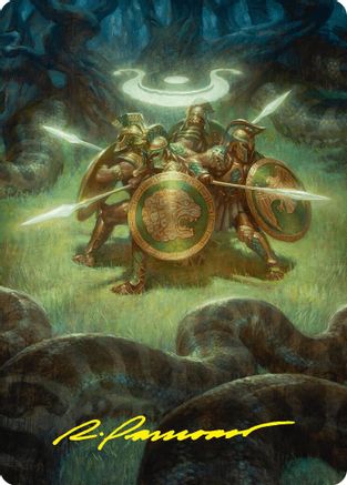 Anthem of Champions Art Card (47/54) (Gold-Stamped Signature) (ASFDN-047) - Art Series: Foundations