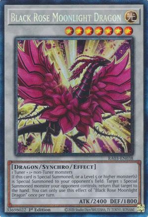 Black Rose Moonlight Dragon (PCR) (RA03-EN038) - Quarter Century Bonanza 1st Edition