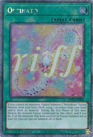 Ostinato (Platinum Secret Rare) (RA03-EN064) - Quarter Century Bonanza 1st Edition