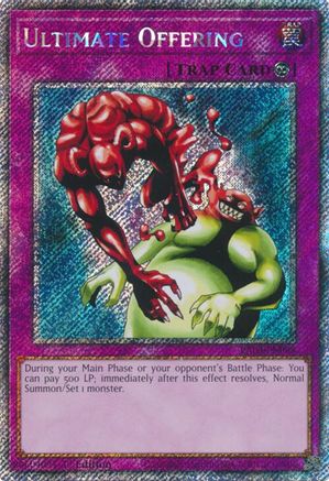 Ultimate Offering (Platinum Secret Rare) (RA03-EN088) - Quarter Century Bonanza 1st Edition