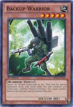 Backup Warrior (BP01-EN159) - Battle Pack: Epic Dawn 1st Edition