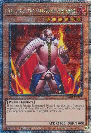 Thestalos the Firestorm Monarch (Quarter Century Secret Rare) (RA03-EN143) - Quarter Century Bonanza 1st Edition