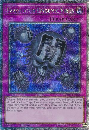 Eradicator Epidemic Virus (Quarter Century Secret Rare) (RA03-EN183) - Quarter Century Bonanza 1st Edition