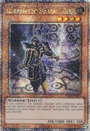 Legendary Six Samurai - Kizan (Quarter Century Secret Rare) (RA03-EN249) - Quarter Century Bonanza 1st Edition