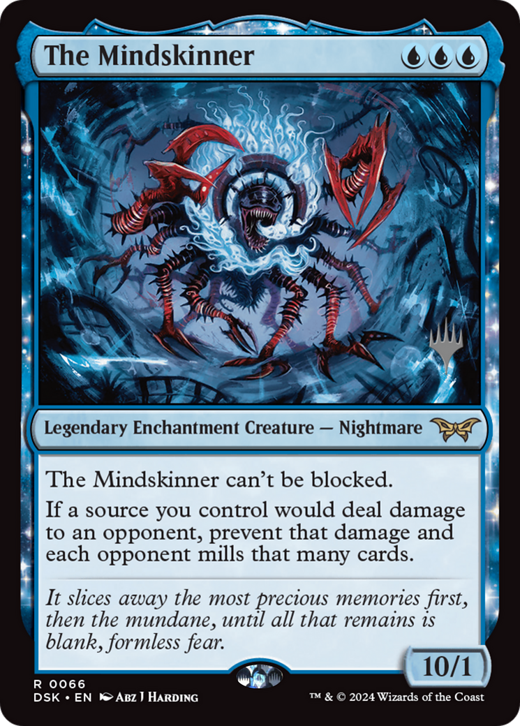 The Mindskinner (PPDSK-66P) - Duskmourn: House of Horror Promos: (enchantment) Foil