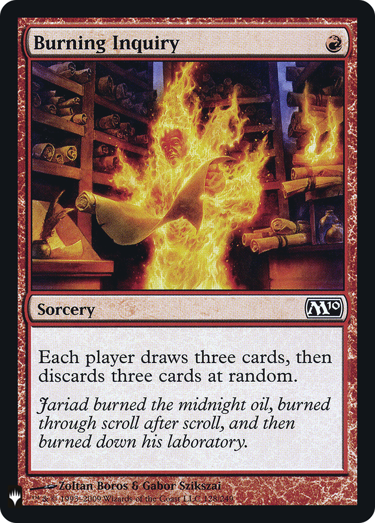 Burning Inquiry (LIST-M10-128) - The List Foil