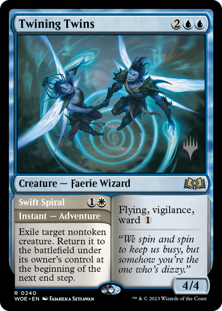 Twining Twins // Swift Spiral (PPWOE-240P) - Wilds of Eldraine Promos