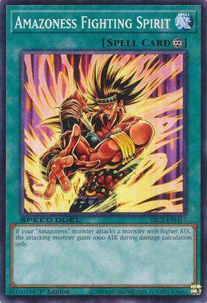 Amazoness Fighting Spirit (SBC2-ENH17) - Speed Duel: Battle City Finals 1st Edition