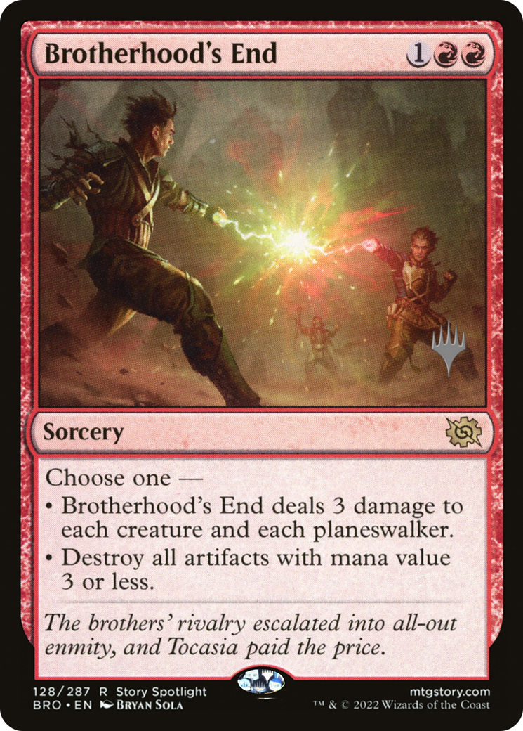 Brotherhood's End (PPBRO-128P) - The Brothers' War Promos Foil
