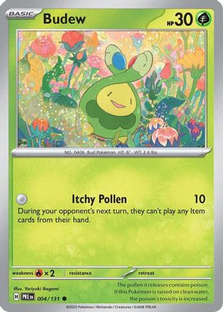 Budew 004/131 - Reverse Holofoil SV Prismatic Evolutions - Common