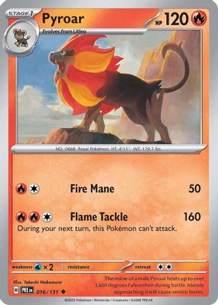 Pyroar 016/131 SV Prismatic Evolutions - Uncommon