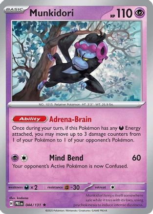 Munkidori 044/131 - Holofoil SV Prismatic Evolutions - Rare