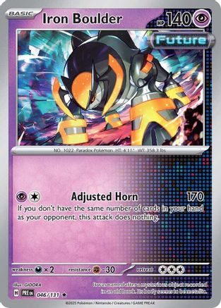 Iron Boulder 046/131 - Holofoil SV Prismatic Evolutions - Rare