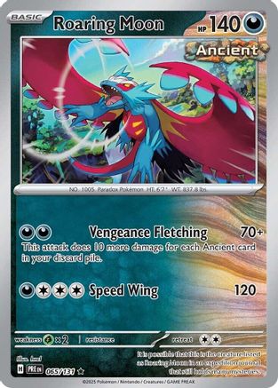 Roaring Moon 065/131 - Holofoil SV Prismatic Evolutions - Rare