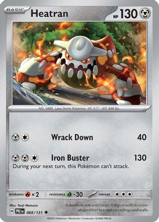 Heatran 068/131 SV Prismatic Evolutions - Uncommon