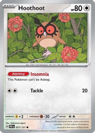 Hoothoot 077/131 SV Prismatic Evolutions - Common