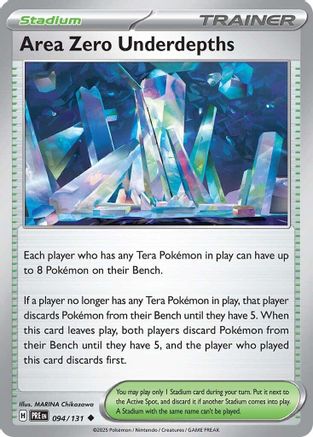 Area Zero Underdepths 094/131 - Reverse Holofoil SV Prismatic Evolutions - Uncommon