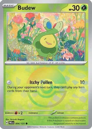 Budew (Poke Ball Pattern) 004/131 - Holofoil SV Prismatic Evolutions - Common