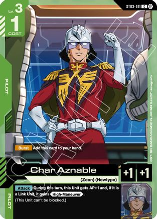 Char Aznable (ST03-011) - Edition Beta