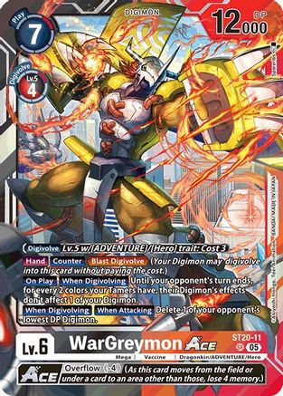 WarGreymon ACE (ST20-11) - Starter Deck 20: Protector of Light Foil