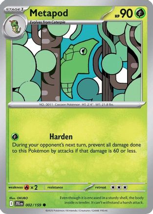 Metapod 002/159 SV09 Journey Together - Common